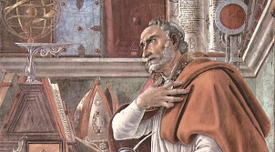 Sandro Botticelli: Augustinus beim Philosophieren